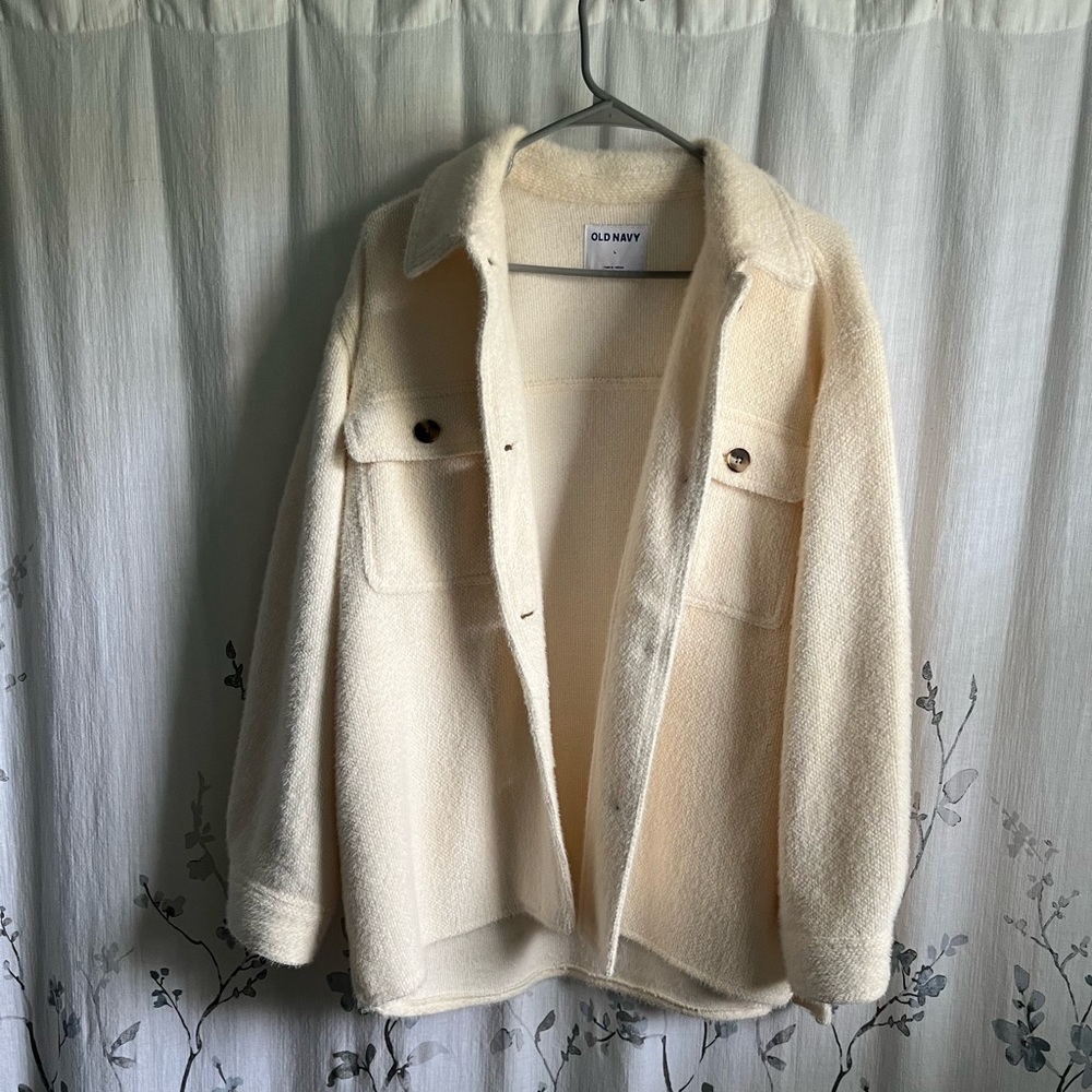 Old Navy Cream Shacket